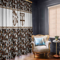 Fiji Bati Window Curtain Masi-inspired Tapa Pattern LT9 - Polynesian Pride