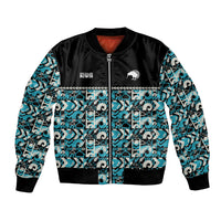 Aotearoa New Zealand Kiwis Tima Riki Motu Bomber Jacket LT9 Unisex Black - Polynesian Pride