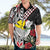 Hawaii Monk Seal Santa Hawaiian Shirt Hibiscus Kakau Pattern Mele Kalikimaka