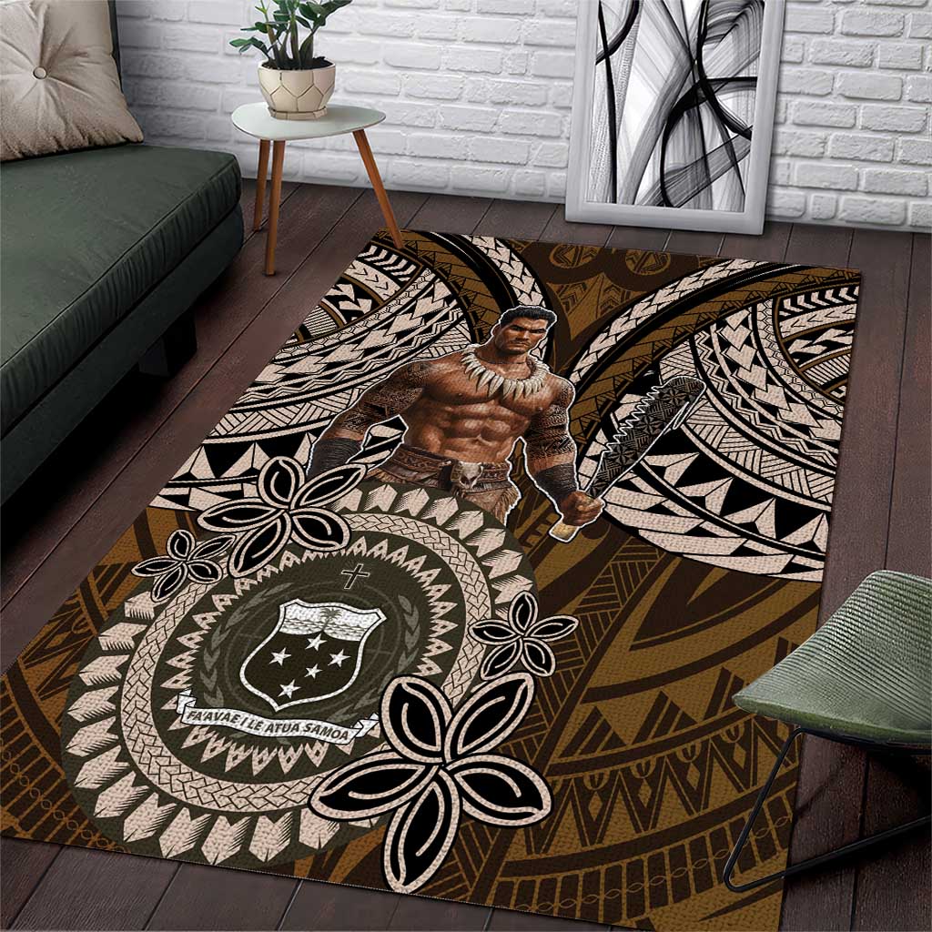 Samoa Warrior Area Rug The Mighty Samoan Warrior Spirit