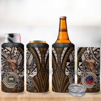 Samoa Warrior 4 in 1 Can Cooler Tumbler The Mighty Samoan Warrior Spirit