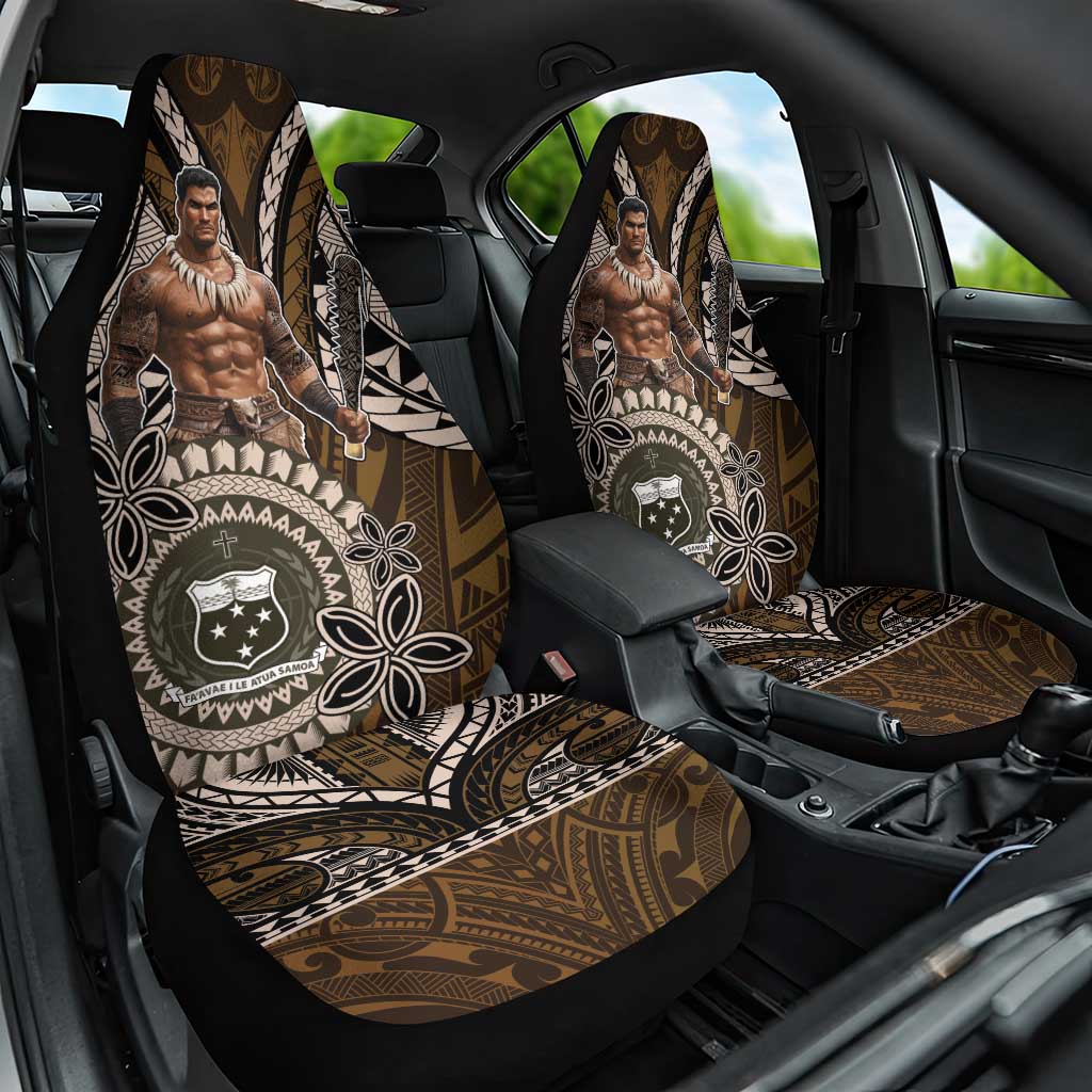 Samoa Warrior Car Seat Cover The Mighty Samoan Warrior Spirit