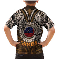 Samoa Warrior Family Matching Mermaid Dress and Hawaiian Shirt The Mighty Samoan Warrior Spirit