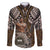 Samoa Warrior Family Matching Off Shoulder Short Dress and Hawaiian Shirt The Mighty Samoan Warrior Spirit