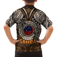Samoa Warrior Family Matching Tank Maxi Dress and Hawaiian Shirt The Mighty Samoan Warrior Spirit