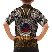 Samoa Warrior Kid Hawaiian Shirt The Mighty Samoan Warrior Spirit LT9 - Polynesian Pride