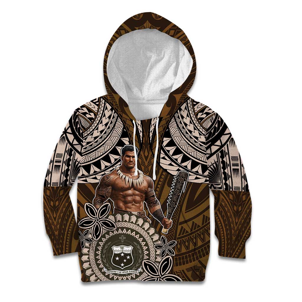 Samoa Warrior Kid Hoodie The Mighty Samoan Warrior Spirit