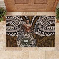 Samoa Warrior Rubber Doormat The Mighty Samoan Warrior Spirit