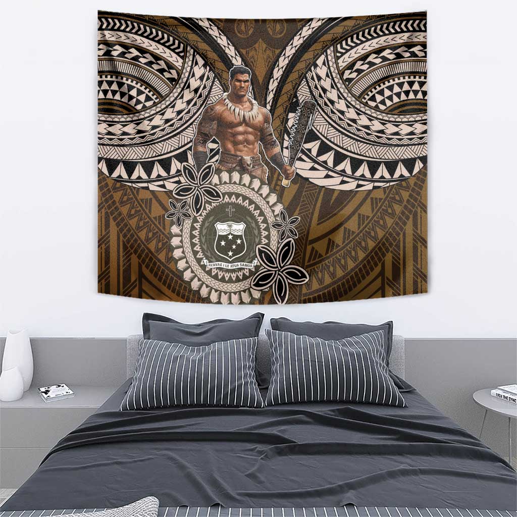 Samoa Warrior Tapestry The Mighty Samoan Warrior Spirit
