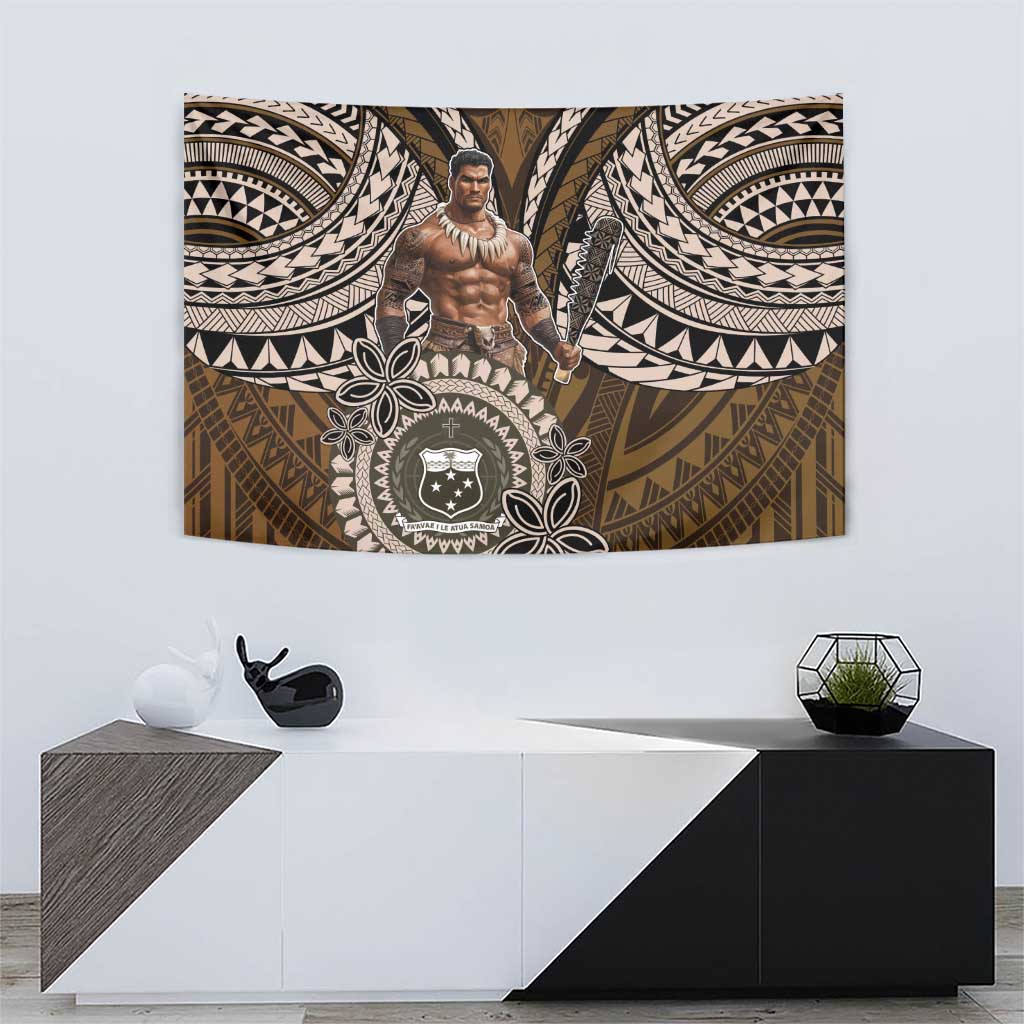 Samoa Warrior Tapestry The Mighty Samoan Warrior Spirit