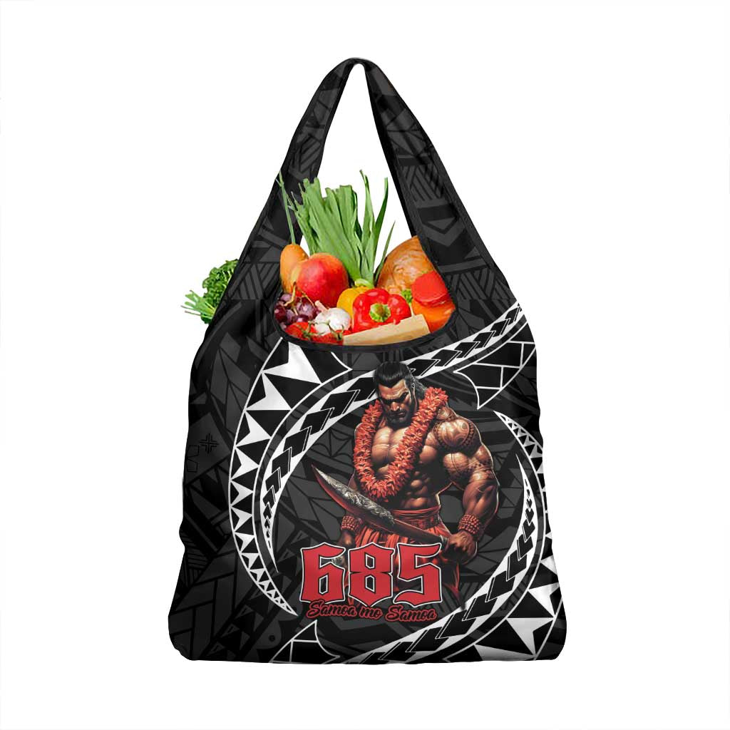 Samoan Pride Polynesian Tribal Warrior Grocery Bag 685 Samoa Mo Samoa