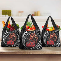 Samoan Pride Polynesian Tribal Warrior Grocery Bag 685 Samoa Mo Samoa