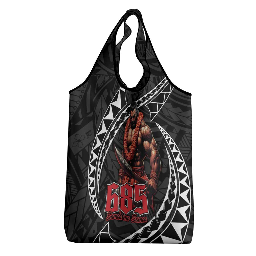 Samoan Pride Polynesian Tribal Warrior Grocery Bag 685 Samoa Mo Samoa
