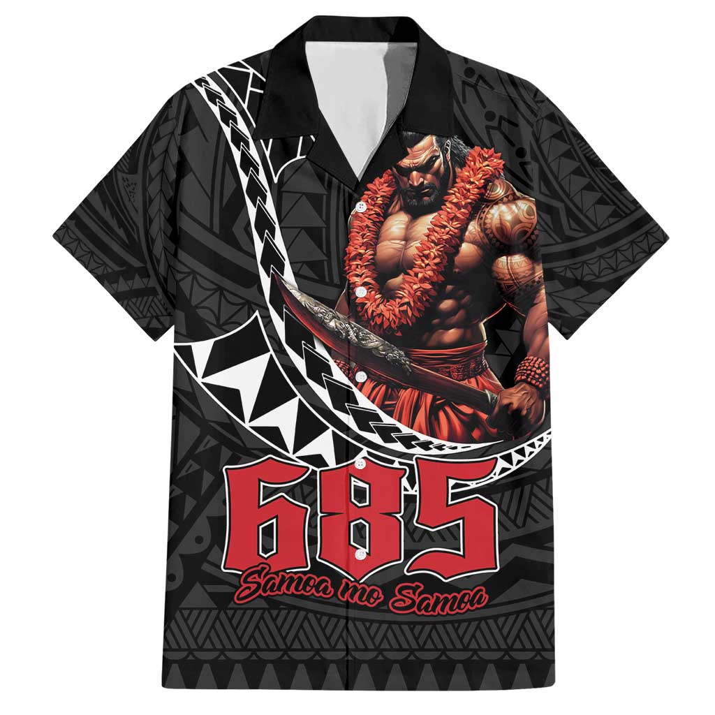 Samoan Pride Polynesian Tribal Warrior Hawaiian Shirt 685 Samoa Mo Samoa LT9 Black - Polynesian Pride