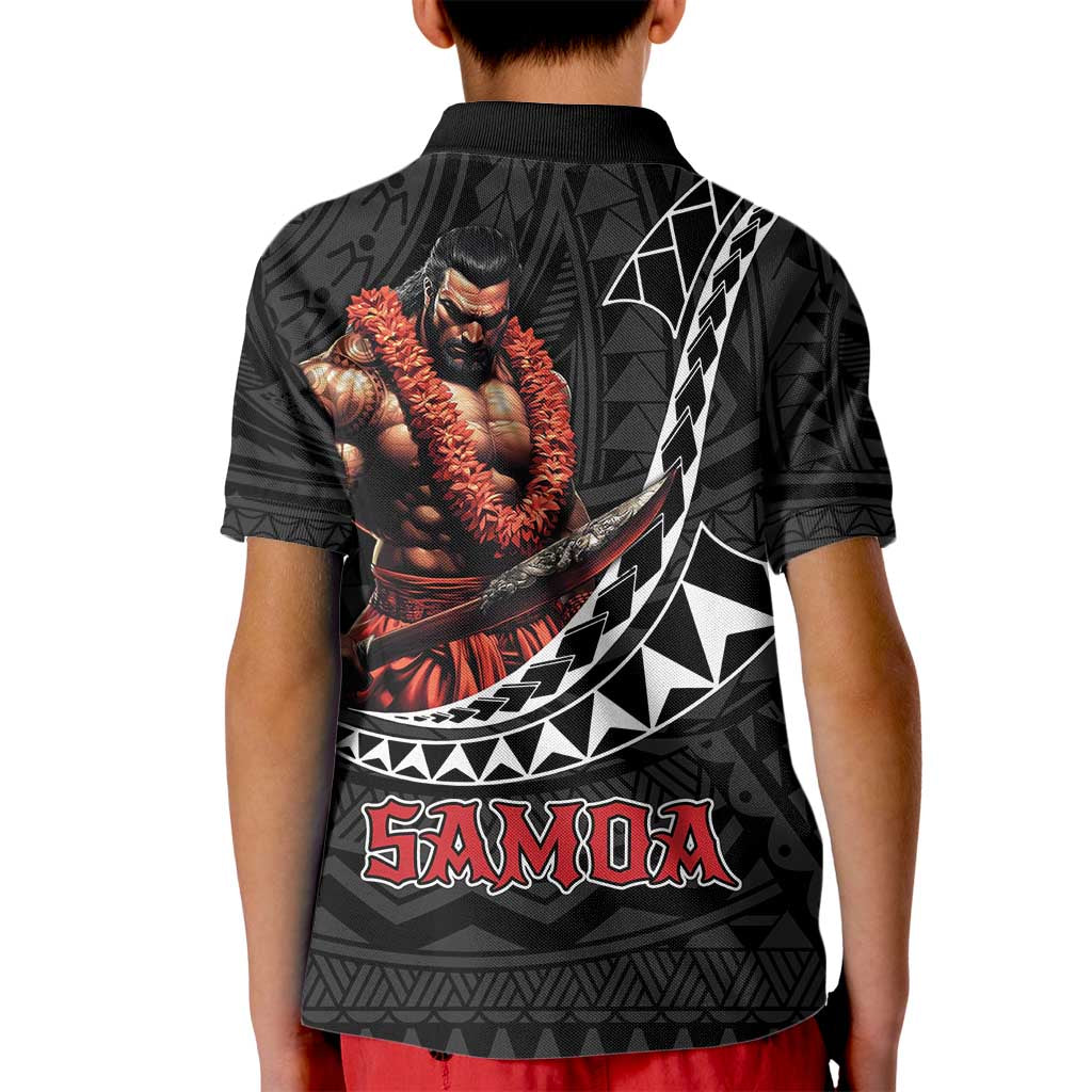 Samoan Pride Polynesian Tribal Warrior Kid Polo Shirt 685 Samoa Mo Samoa