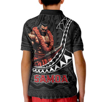 Samoan Pride Polynesian Tribal Warrior Kid Polo Shirt 685 Samoa Mo Samoa