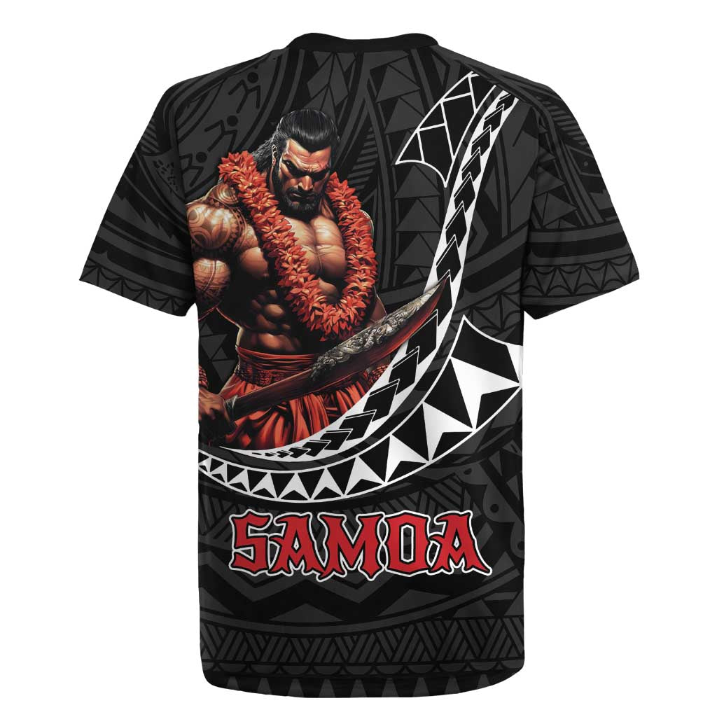 Samoan Pride Polynesian Tribal Warrior Rugby Jersey 685 Samoa Mo Samoa