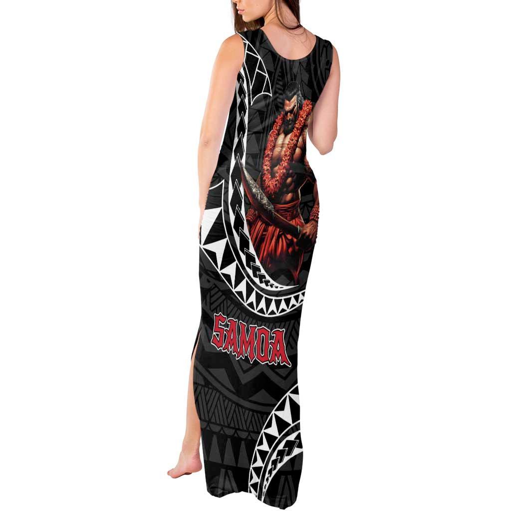 Samoan Pride Polynesian Tribal Warrior Tank Maxi Dress 685 Samoa Mo Samoa