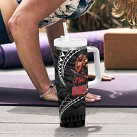 Samoan Pride Polynesian Tribal Warrior Tumbler With Handle 685 Samoa Mo Samoa LT9 - Polynesian Pride