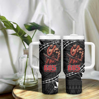 Samoan Pride Polynesian Tribal Warrior Tumbler With Handle 685 Samoa Mo Samoa LT9 - Polynesian Pride