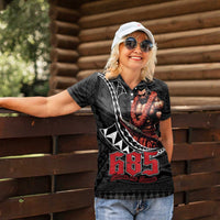 Samoan Pride Polynesian Tribal Warrior Women Polo Shirt 685 Samoa Mo Samoa