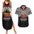 Samoan Tanoa Kava Bowl Ula Fala Couples Matching Summer Maxi Dress and Hawaiian Shirt Polynesian Tribal Vibe