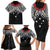 Samoan Tanoa Kava Bowl Ula Fala Family Matching Long Sleeve Bodycon Dress and Hawaiian Shirt Polynesian Tribal Vibe