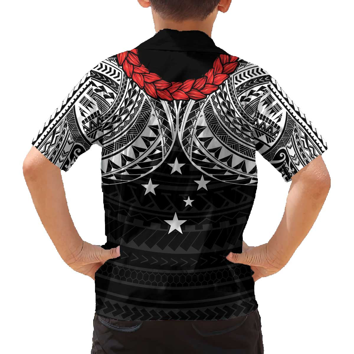 Samoan Tanoa Kava Bowl Ula Fala Family Matching Off The Shoulder Long Sleeve Dress and Hawaiian Shirt Polynesian Tribal Vibe