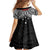 Samoan Tanoa Kava Bowl Ula Fala Family Matching Off Shoulder Short Dress and Hawaiian Shirt Polynesian Tribal Vibe