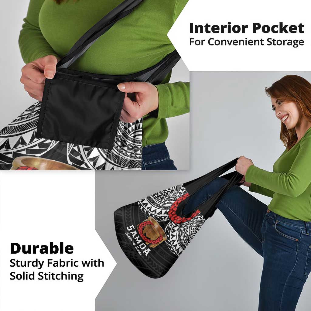 Samoan Tanoa Kava Bowl Ula Fala Grocery Bag Polynesian Tribal Vibe