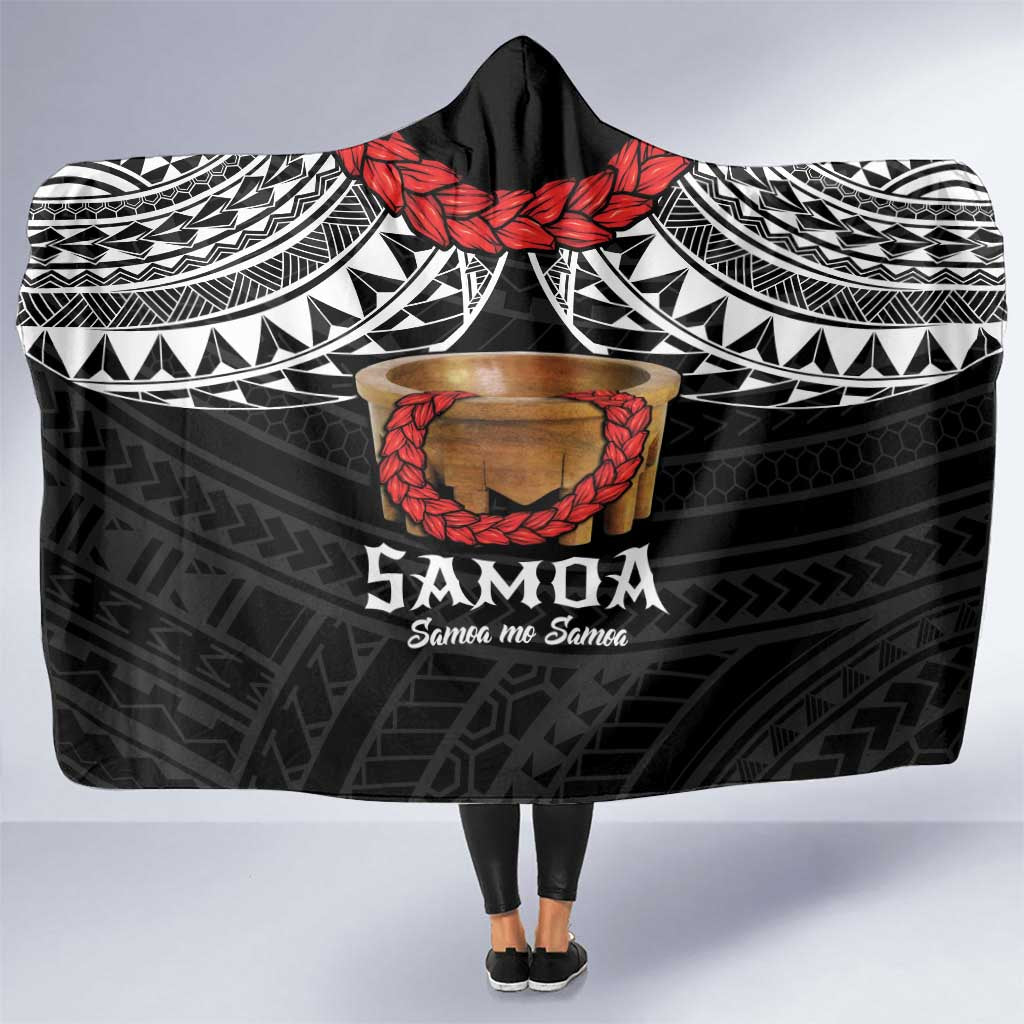 Samoan Tanoa Kava Bowl Ula Fala Hooded Blanket Polynesian Tribal Vibe