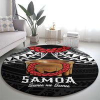 Samoan Tanoa Kava Bowl Ula Fala Round Carpet Polynesian Tribal Vibe