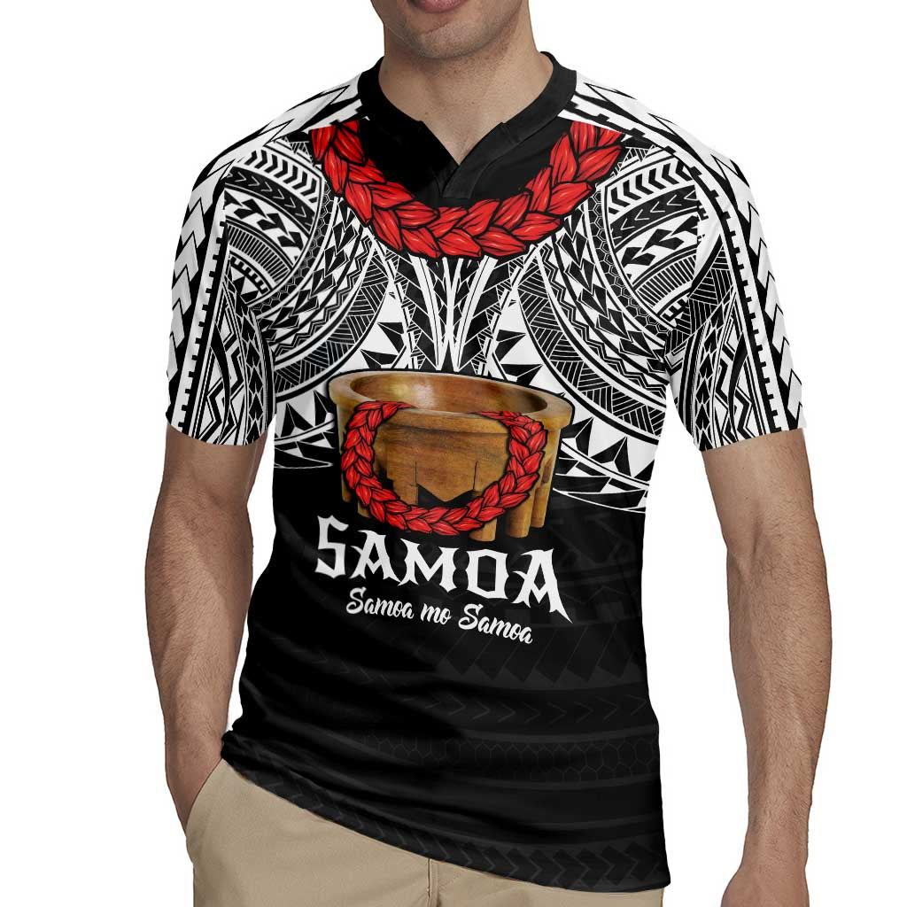 Samoan Tanoa Kava Bowl Ula Fala Rugby Jersey Polynesian Tribal Vibe