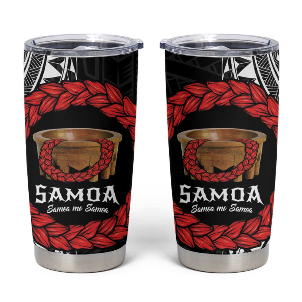 Samoan Tanoa Kava Bowl Ula Fala Tumbler Cup Polynesian Tribal Vibe