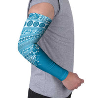 Fiji Marau na Kerisimasi Arm Sleeves Aqua Tagimoucia Tapa Masi Tribal - Polynesian Pride