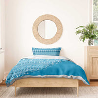 Fiji Marau na Kerisimasi Bedding Set Aqua Tagimoucia Tapa Masi Tribal - Polynesian Pride