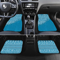 Fiji Marau na Kerisimasi Car Mats Aqua Tagimoucia Tapa Masi Tribal - Polynesian Pride