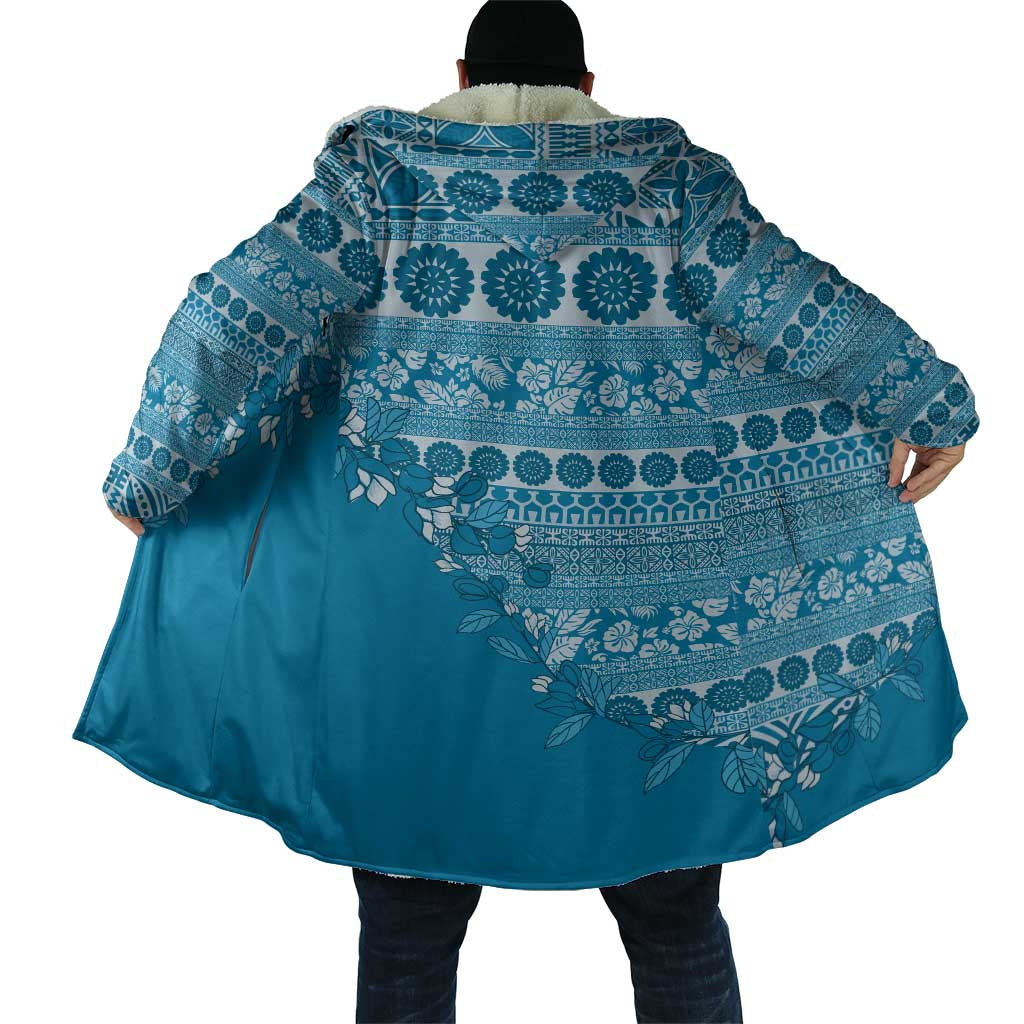 Fiji Marau na Kerisimasi Cloak Aqua Tagimoucia Tapa Masi Tribal - Polynesian Pride