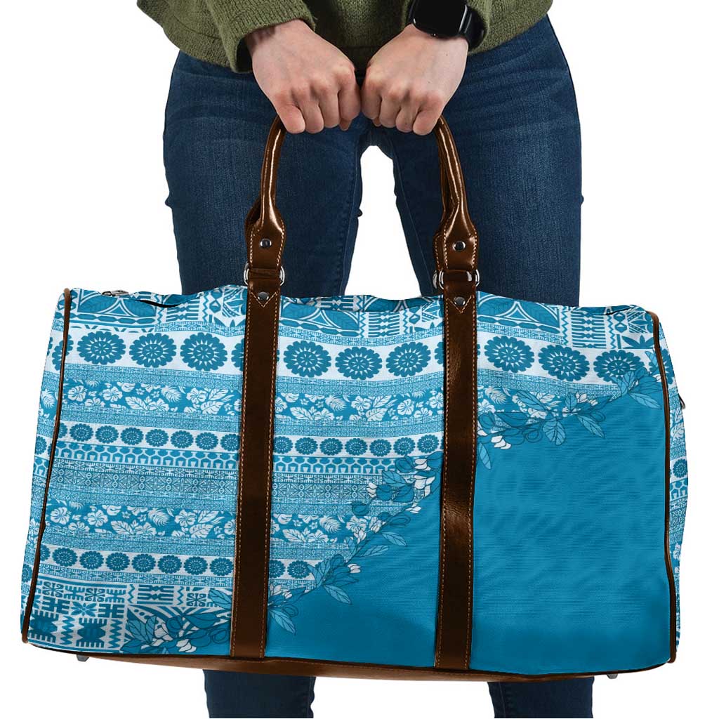 Fiji Marau na Kerisimasi Travel Bag Aqua Tagimoucia Tapa Masi Tribal - Polynesian Pride