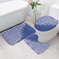 Fiji Marau na Kerisimasi Bathroom Set Blue Tagimoucia Tapa Masi Tribal - Polynesian Pride