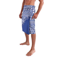 Fiji Marau na Kerisimasi Lavalava Blue Tagimoucia Tapa Masi Tribal - Polynesian Pride