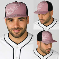 Fiji Marau na Kerisimasi Baseball Net Cap Dusty Rose Tagimoucia Tapa Masi Tribal - Polynesian Pride