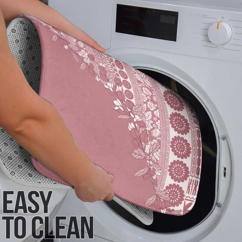 Fiji Marau na Kerisimasi Bathroom Set Dusty Rose Tagimoucia Tapa Masi Tribal - Polynesian Pride