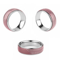 Fiji Marau na Kerisimasi Classic Ring Dusty Rose Tagimoucia Tapa Masi Tribal - Polynesian Pride