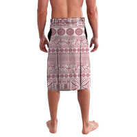 Fiji Marau na Kerisimasi Lavalava Dusty Rose Tagimoucia Tapa Masi Tribal LT9 - Polynesian Pride