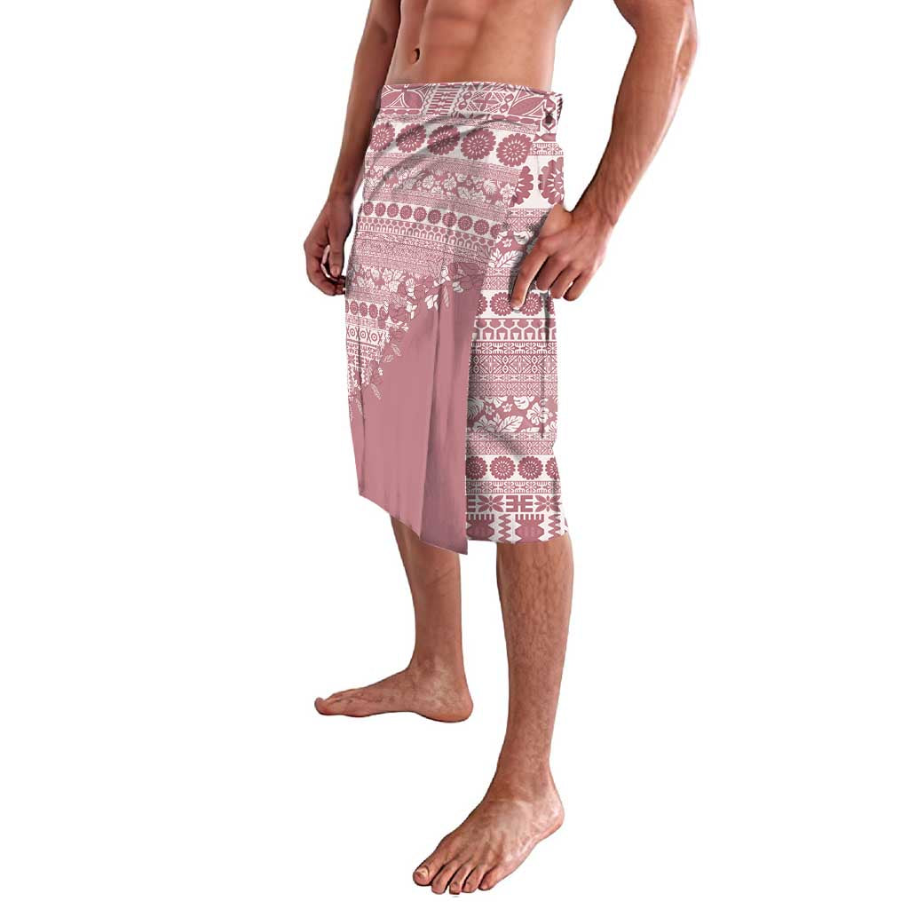 Fiji Marau na Kerisimasi Lavalava Dusty Rose Tagimoucia Tapa Masi Tribal LT9 - Polynesian Pride