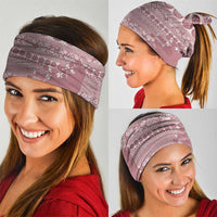 Fiji Marau na Kerisimasi Neck Gaiter Dusty Rose Tagimoucia Tapa Masi Tribal - Polynesian Pride
