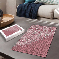 Fiji Marau na Kerisimasi Puzzle Dusty Rose Tagimoucia Tapa Masi Tribal - Polynesian Pride