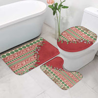 Fiji Marau na Kerisimasi Bathroom Set Red Tagimoucia Tapa Masi Tribal - Polynesian Pride