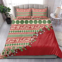 Fiji Marau na Kerisimasi Bedding Set Red Tagimoucia Tapa Masi Tribal - Polynesian Pride